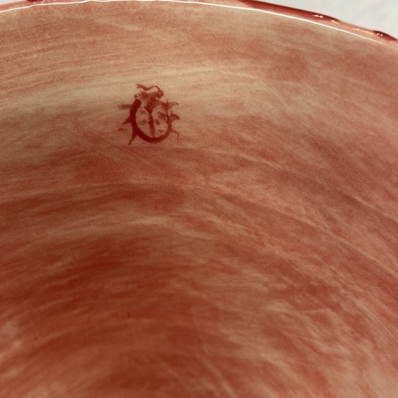 Glazed Ladybug Bowl Hand-painted Preowned - Picture 3 of 11